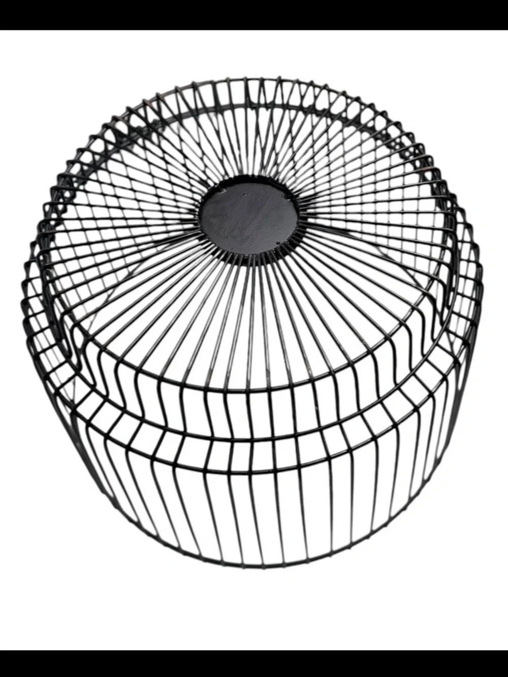 Threshold Metal Round Wire Storage Basket with Black Iron Finish- 18”x11”